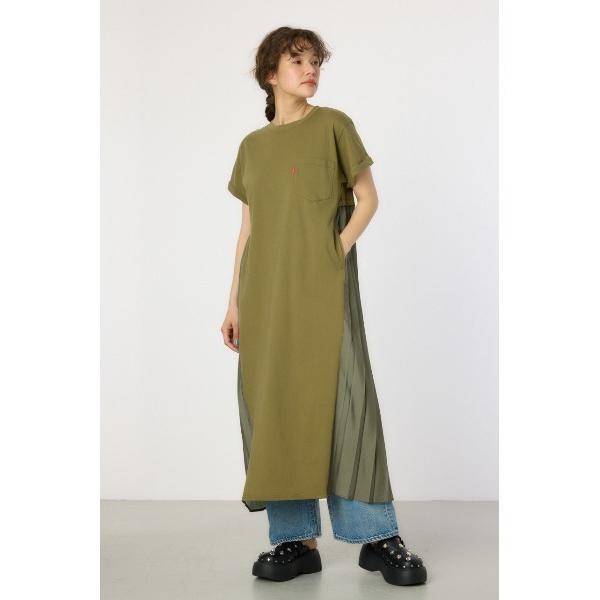 ワンピース バックプリーツマキシワンピース