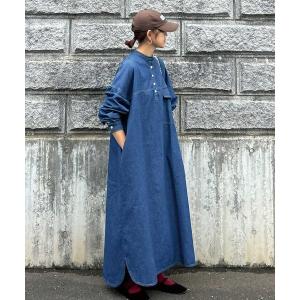 ワンピース 「CORNERS by KR」デニムヘンリーネックワンピース