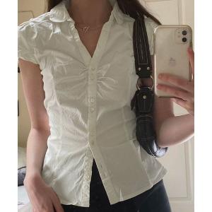 ブラウス シャツ 「LAMPOON」シャーリングシャツ レディース