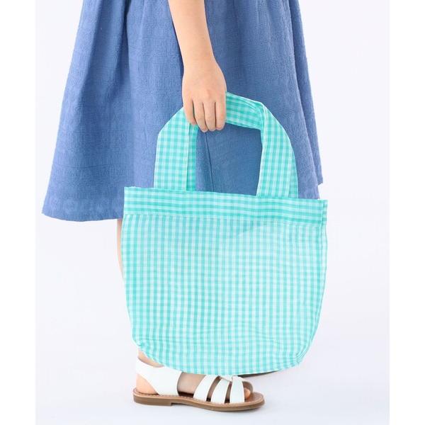 レッスンバッグ Diminutivo:メッシュ メルカード ギンガム トートバッグ キッズ 子供 女...