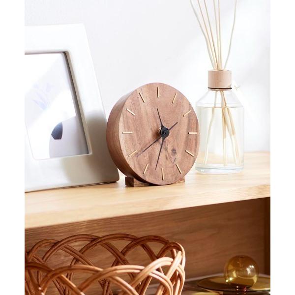時計 BRASSと木の掛け・置き時計