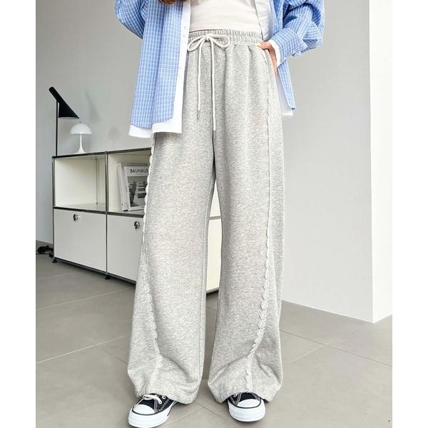スウェットパンツ ジャージ サイドレース切替スウェットパンツ レディース