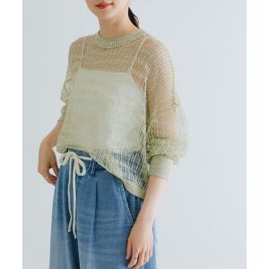 ニット セーター シアーラメクルーネックニット レディース｜ZOZOTOWN Yahoo!店