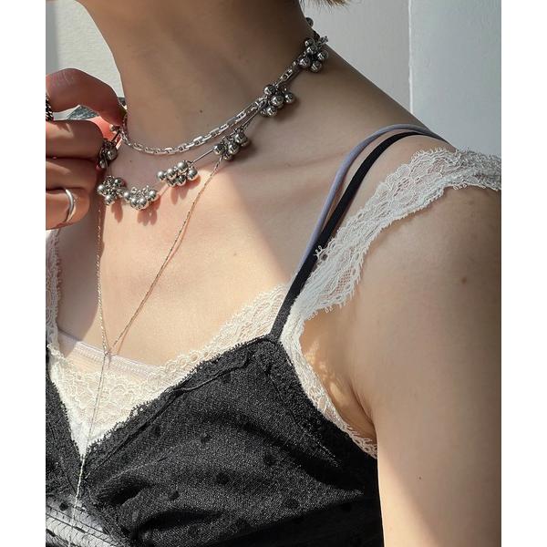 ネックレス メタルボール ビーズ ネックレス cha25s026 レディース メンズ