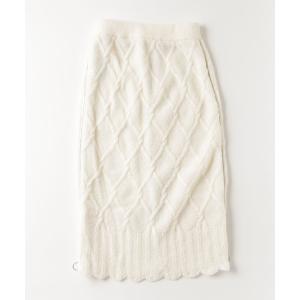 スカート White Knit Skirt