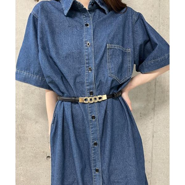 ベルト チェーンバックルベルト レディース