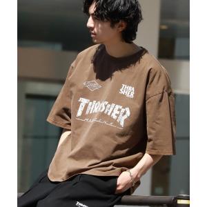 tシャツ 「THRASHER/スラッシャー」ピグメント加工 ロゴプリント 半袖 オーバーサイズTシャツ メンズ レディース｜ZOZOTOWN Yahoo!店