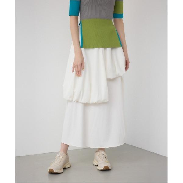 スカート 「PLUS」コンビネーションレイヤードスカート