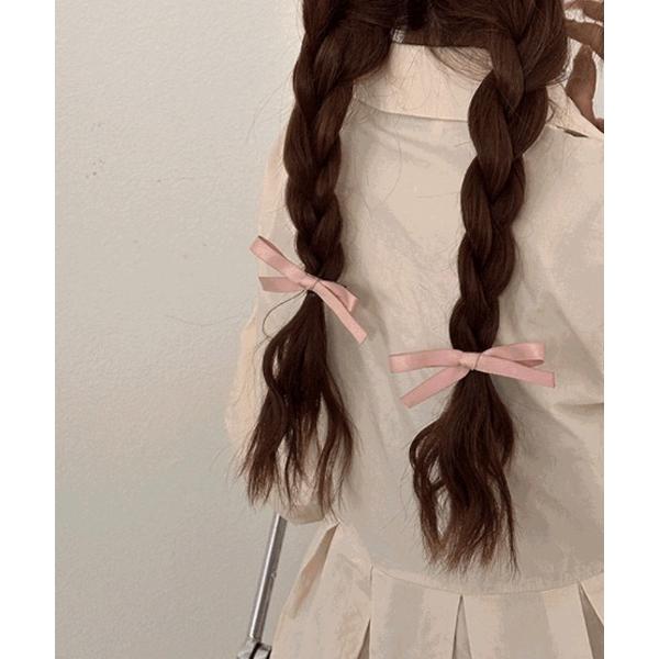 ヘアピン 「2個セット」リボンヘアピン