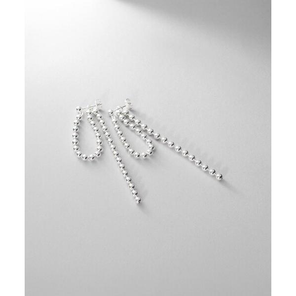 ピアス シルバー チェーンピアス ボールループ レディース