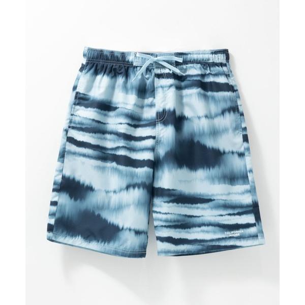 水着 「水着」CALIFORNIA SHORE 総柄スイムショーツ耐塩素加工  インナーメッシュ付き...
