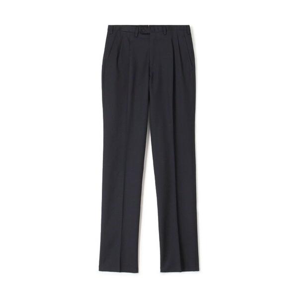 スラックス ウールツイル 2プリーツスリムスラックス HORIZON TWILL E.Zegna メ...