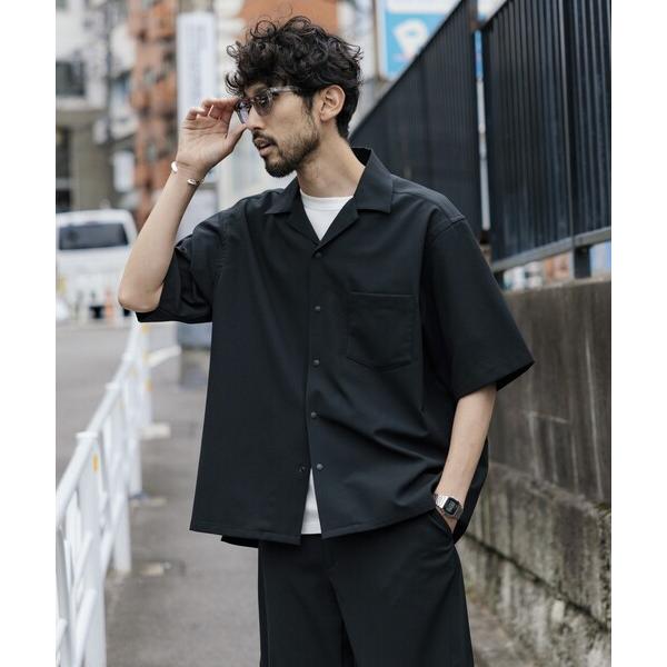 シャツ FREAK’S STORE/フリークスストア 速乾素材 リラックスフィット オープンカラーシ...