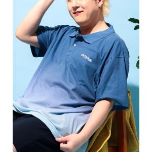 ポロシャツ OUTDOOR PRODUCTS (アウトドアプロダクツ) 鹿の子 グラデーション 半袖 ポロシャツ メンズ