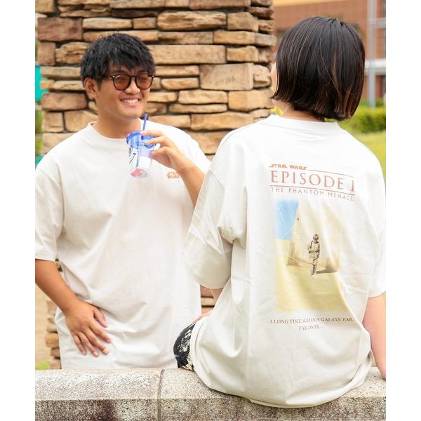 tシャツ STAR WARS (スターウォーズ) STAR WARS ピグメント風 バックプリント ...