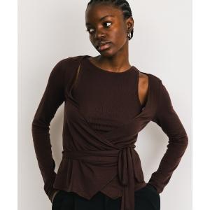 CREDONA（クレドナ） tシャツ LACE PATCHWORK TOPS/レースパッチワーク