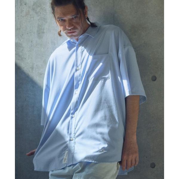 ブラウス シャツ 半袖 ADAMPATEK/ap embroidery short sleeve s...