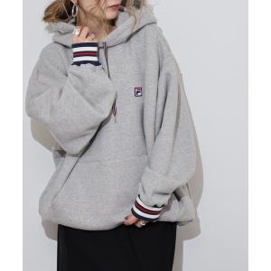 パーカー FILA HERITAGE SWEAT HOODIE ワンポイント刺繍 フーディー メンズ レディース