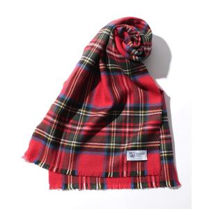 「Johnstons of Elgin」 ストール FREE レッド レディース