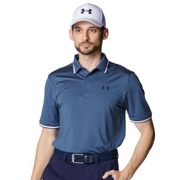 ポロシャツ UAプレーオフ3.0 リブ ポロ（ゴルフ/メンズ） メンズ