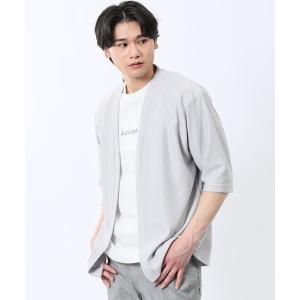 アンサンブル 「アンサンブル」m.f.エディトリアル メンズ ウォッシャブル 着流しカーデ7分＆半袖Ｔシャツ