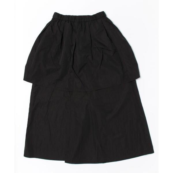 パンツ TNタフタタックスカートドッキングフレアパンツ レディース