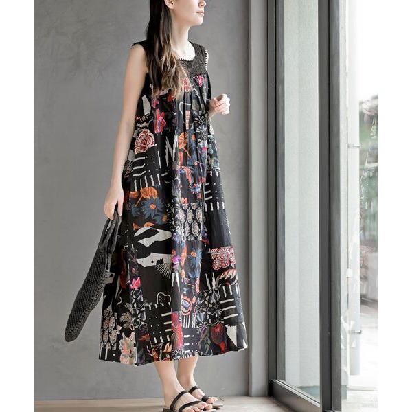 ワンピース パッチワークワンピース