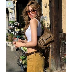 ハンドバッグ 「DEVICE × Nalm.コラボ」アジャスター ワンハンドル ヴィンテージ ハンドバッグ(ミラー付き)