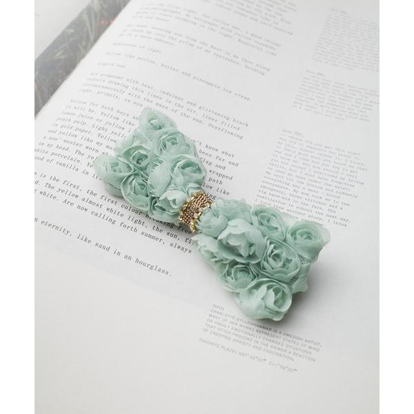 ヘアクリップ フラワーレース ヘアバレッタ