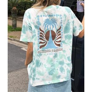 tシャツ SUMMER DREAMS /ロキシーバックプリントタイダイ柄半袖Tシャツ レディース｜ZOZOTOWN Yahoo!店