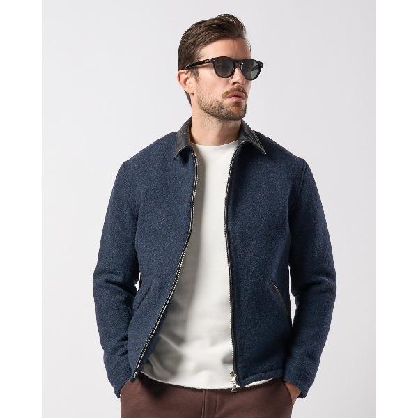 ブルゾン アウター classical tweed zip blouson メンズ
