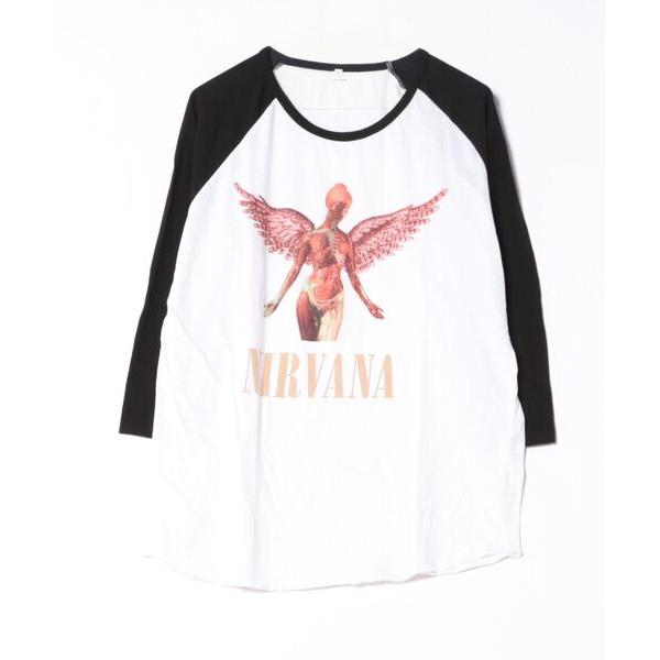 tシャツ 「THRIFTY LOOK」”NIRVANA” TRIANGLE IN UTERO BAS...