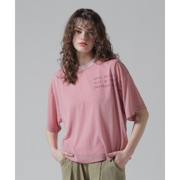 tシャツ 「直営店限定」SHEER LAYERED PRINT T-SHIRT/シアーレイヤード プ...