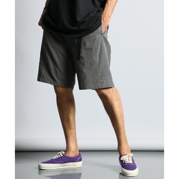 パンツ PIGMENT DYE SEERSUCKER CAMP SHORTS：顔料プリント加工 シア...