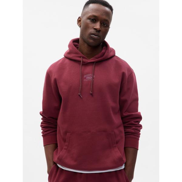 「GAP」 プルオーバーパーカー X-SMALL ワイン メンズ