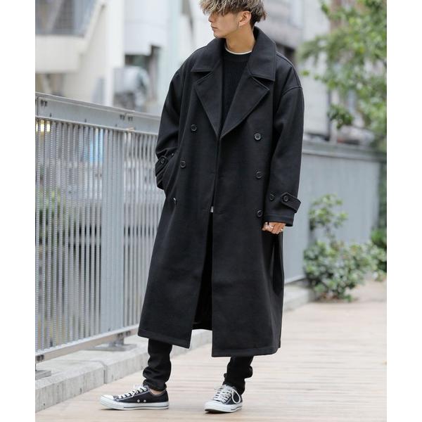 「ADMIX/ATELIER SAB MEN」 トレンチコート 50 ブラック メンズ