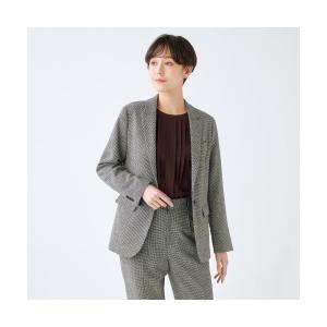 「SUIT SELECT」 テーラードジャケット L グレー レディース