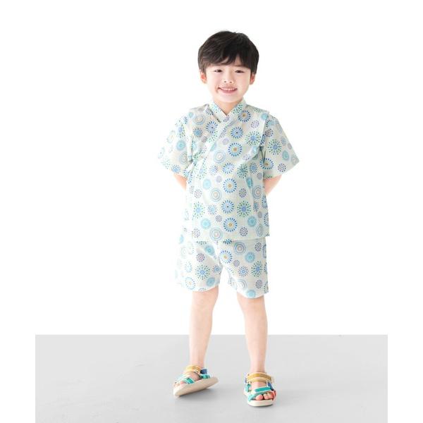 浴衣 「綿100％」甚平　ーmade in japanー キッズ 子供 男の子 女の子
