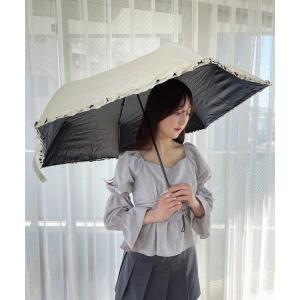 折りたたみ傘 WEGO/PROTECT U フリル レディース