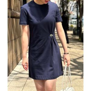 LACOSTE（ラコステ） ワンピース バイカラーボーダーTシャツドレス