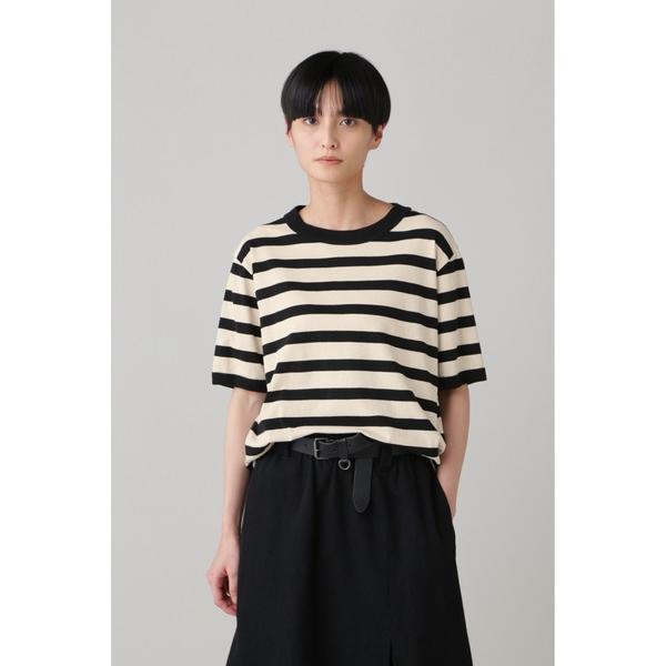 tシャツ COTTON LINEN STRIPE JERSEY (オンラインショップ限定) レディー...