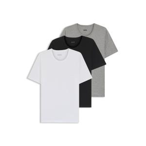インナーシャツ 肌着 Tシャツ3枚セット ロゴエンブロイダリー コットン メンズ