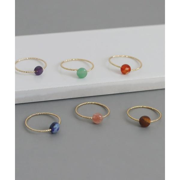 指輪 リング 天然石プチラウンドカラーリング レディース