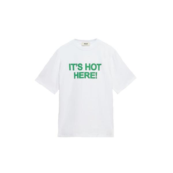 tシャツ MSGM FANTASTIC GREEN オーガニックコットンTシャツ「IT'S HOT ...