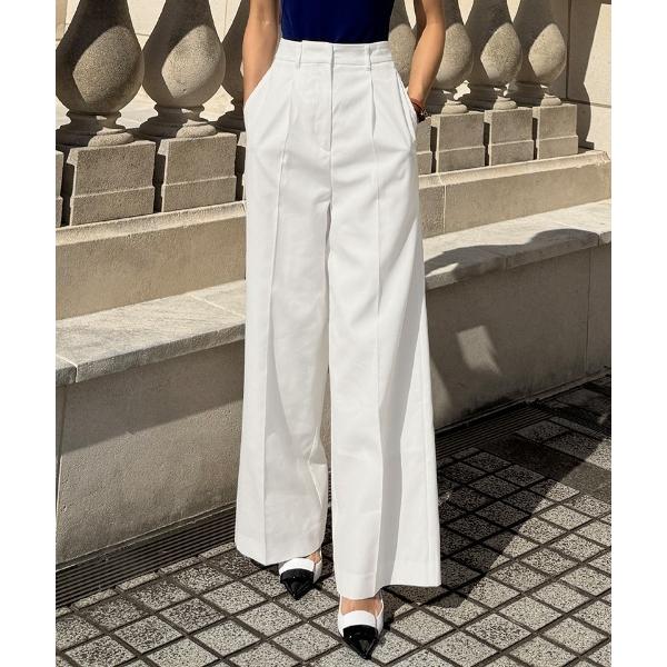 パンツ ストライプ美脚マリンパンツ レディース