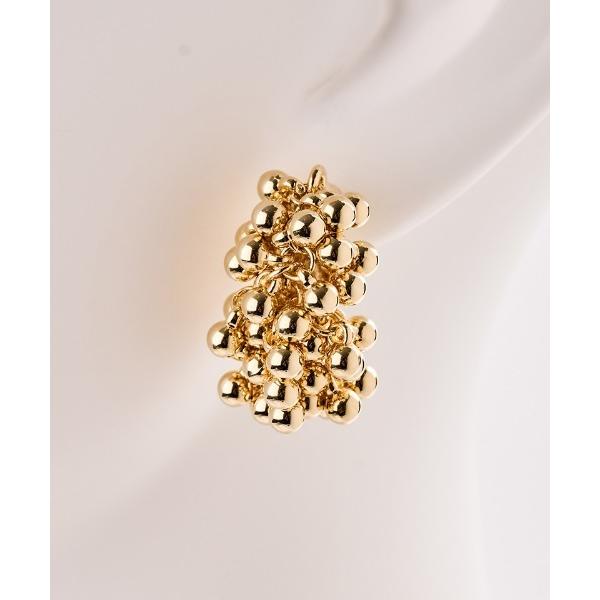 ピアス シャンパンフラワーバブルピアス レディース