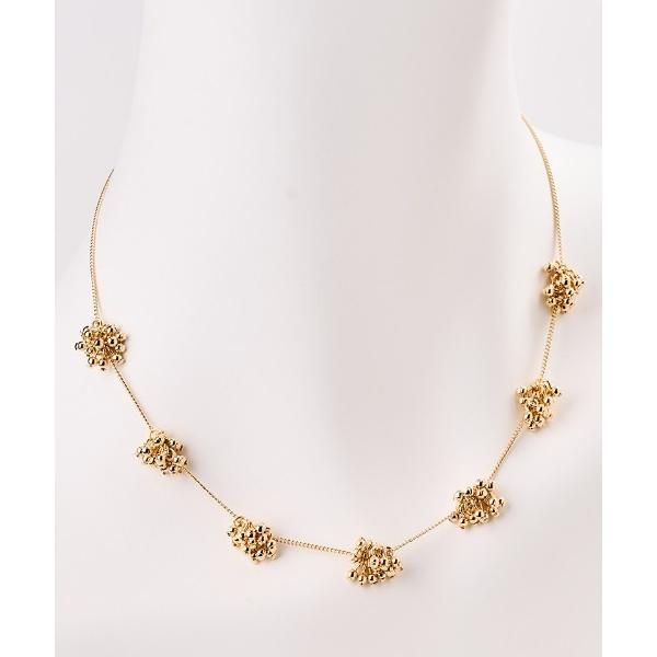 ネックレス シャンパンフラワーバブルネックレス レディース