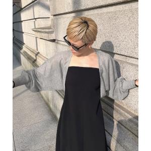 カーディガン シアーボレロカーディガン レディース