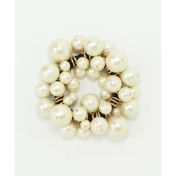 ヘアゴム コットンパールヘアーゴム