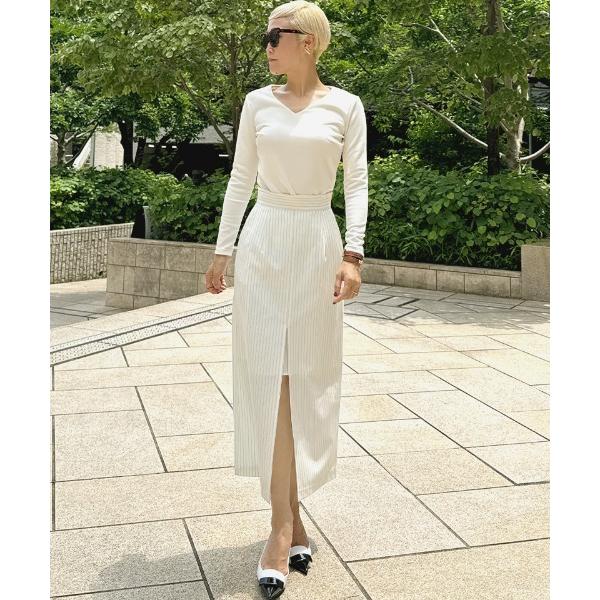 スカート センター深スリットスカート